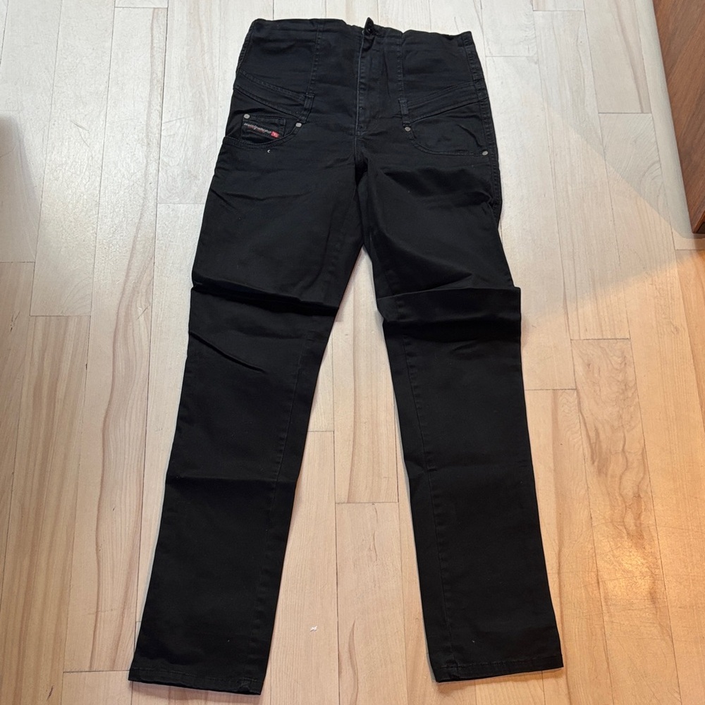 Diesel Women's Super High Rise Black Jeans